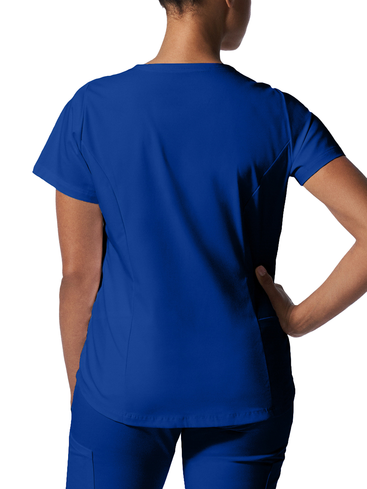 Landau - ProFlex - Women's Two-Pocket Back Princess Seamed V-Neck Top 15