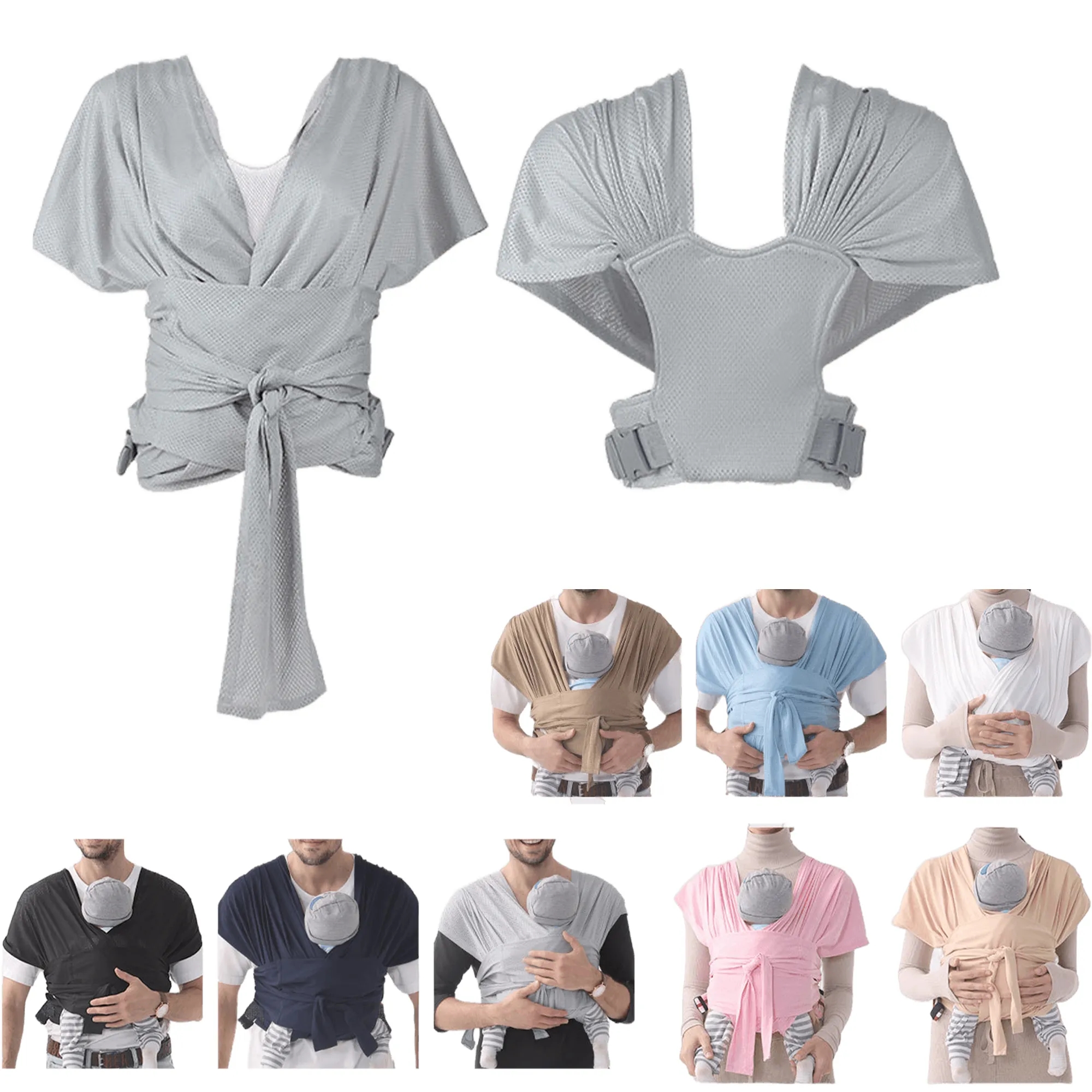 Baby Wrap Carrier Slings Adjustable Sizs 4