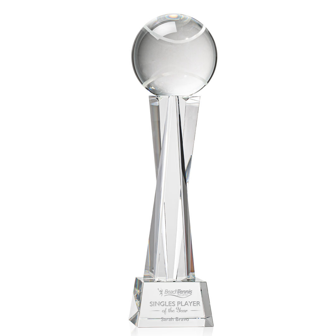 Tennis Ball Award on Grafton Base - Clear 6