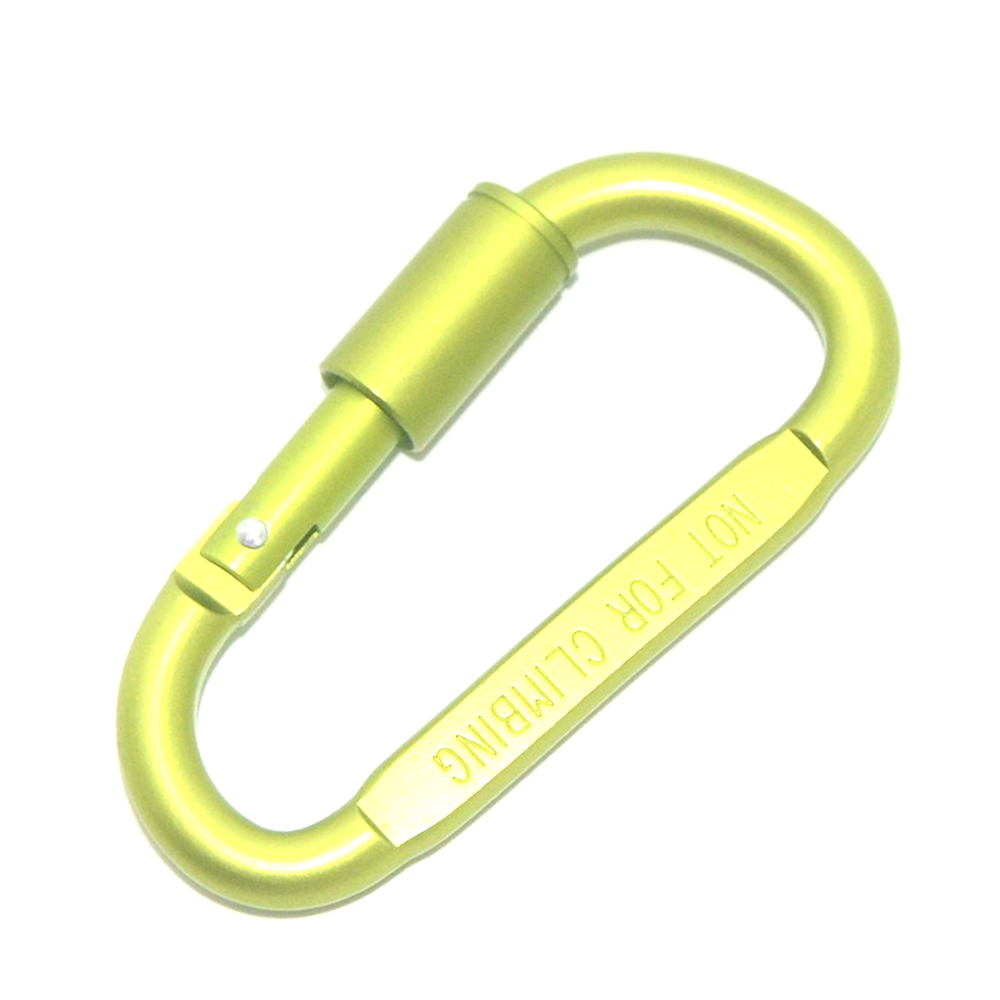 #8 D-shaped 22g high quality frosted carabiner backpack hook 3