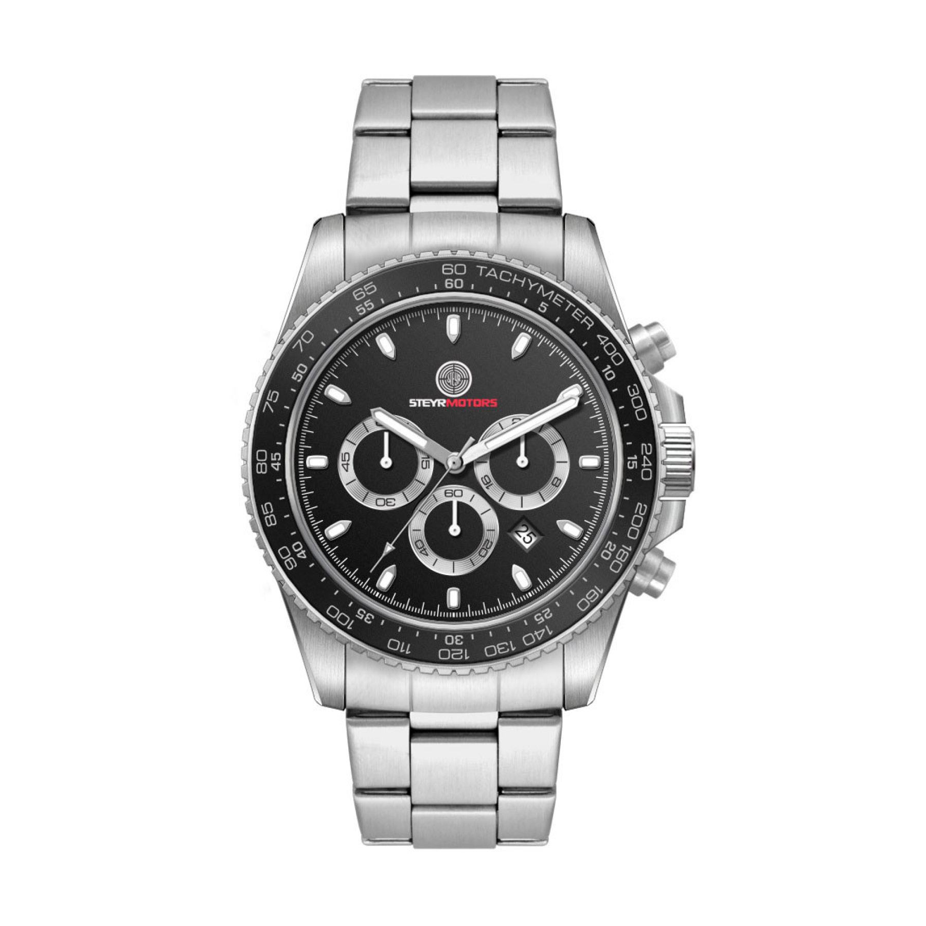 42.5MM, SS, SILVER CASE, CHRONO MVT, DTE 3