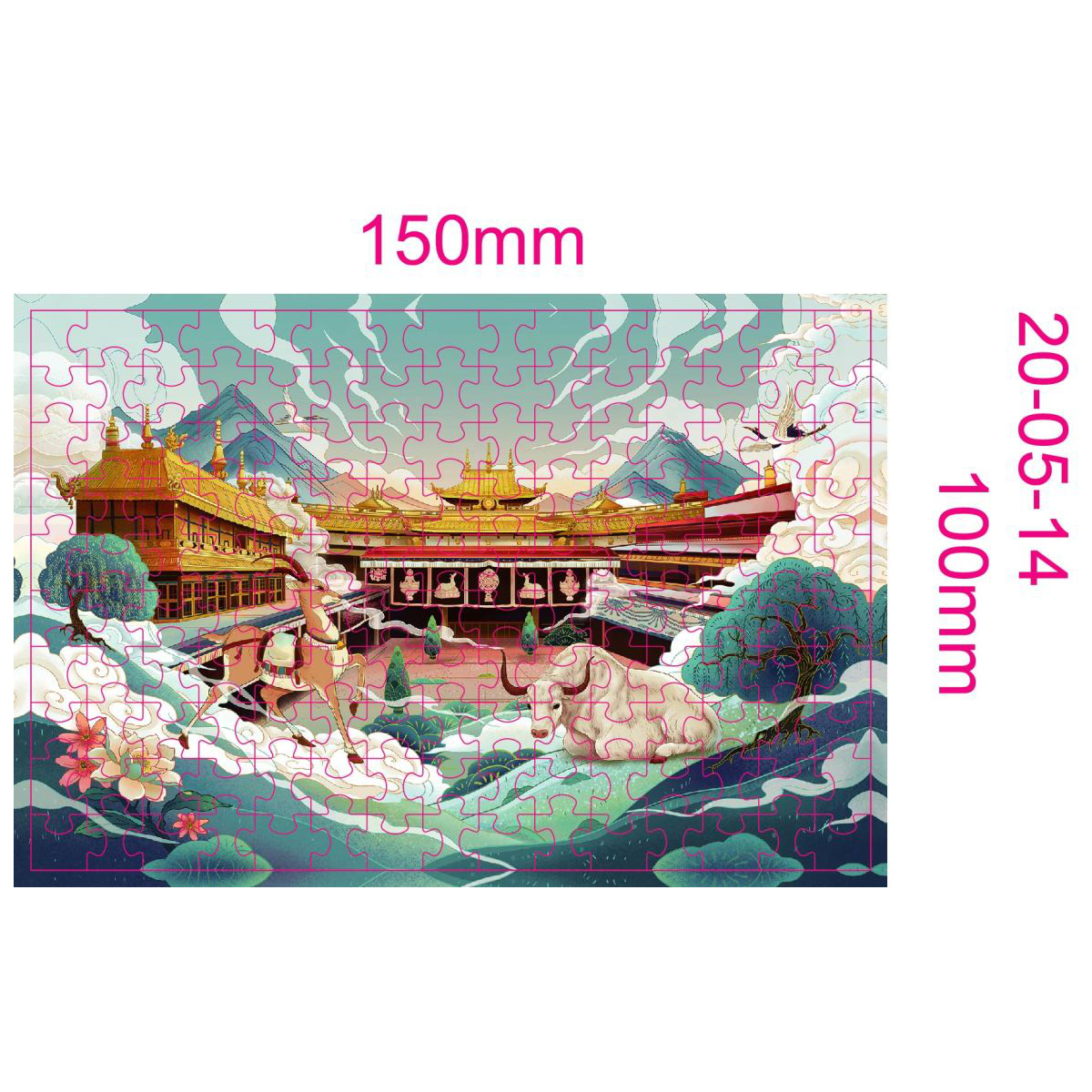 Mosaic Custom 500-Piece Jigsaw Puzzle – 22.4" x 16.54", Any Design, Low Minimum 10