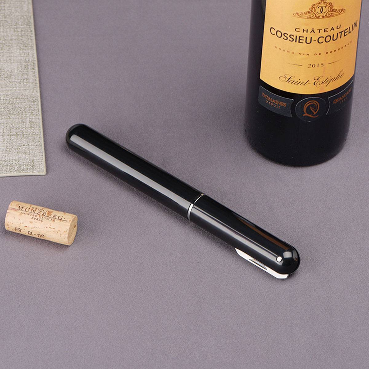 Air Corkscrew With Cutting Wine Bottle Foil Knife 4