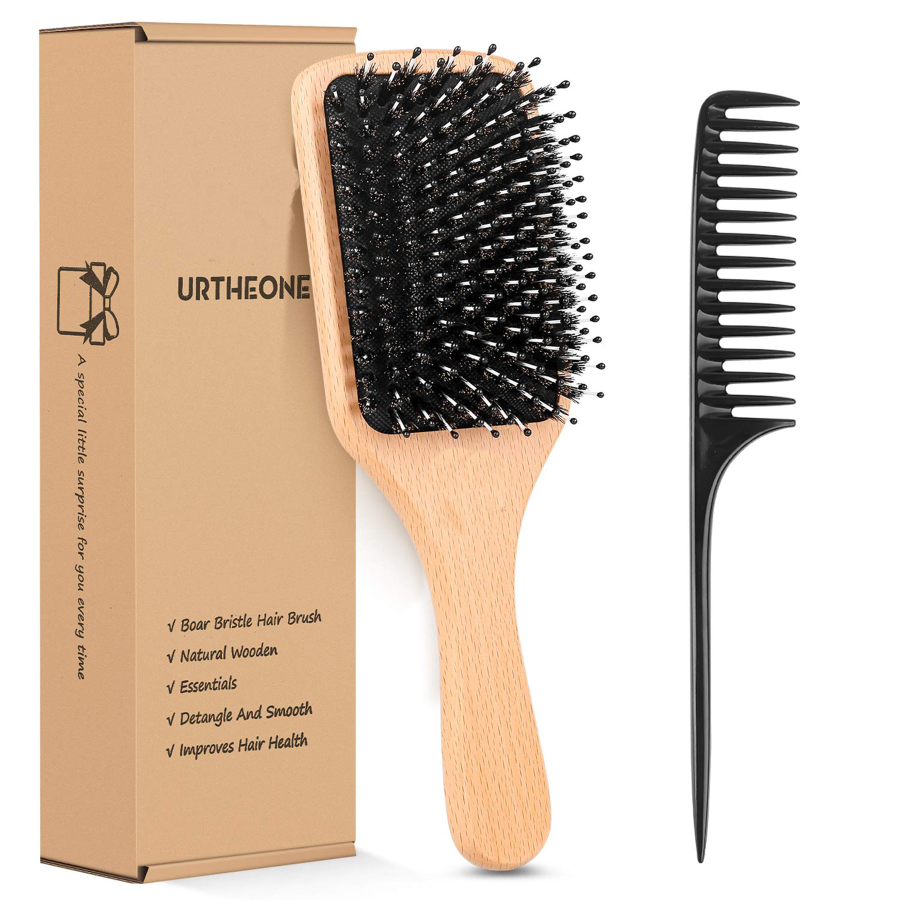 Hair Brush Boar Bristle Hairbrush 2