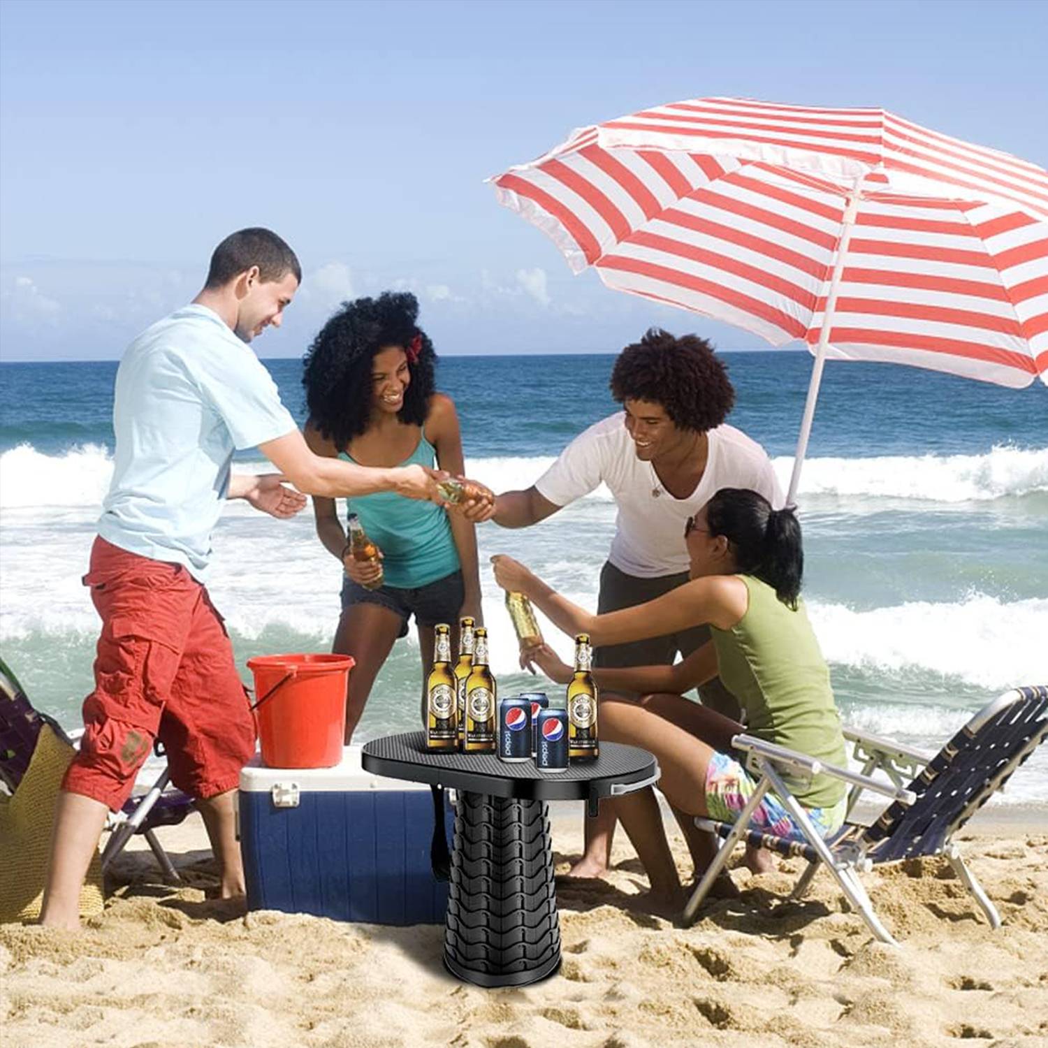 Adjustable outdoor picnic small tables and chairs 3