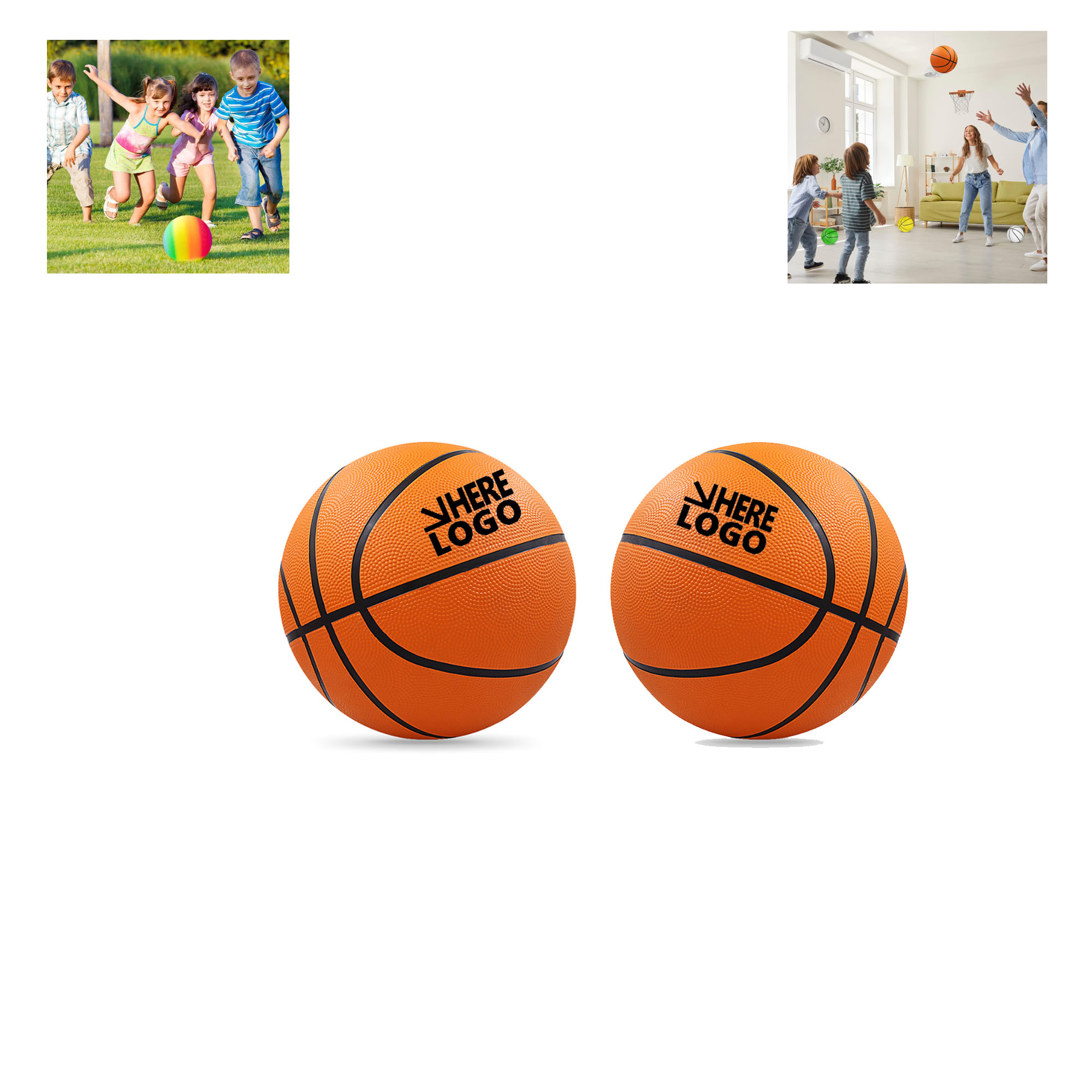 Customizable Size 5 Kid Sport Rubber Basketball For kid 3