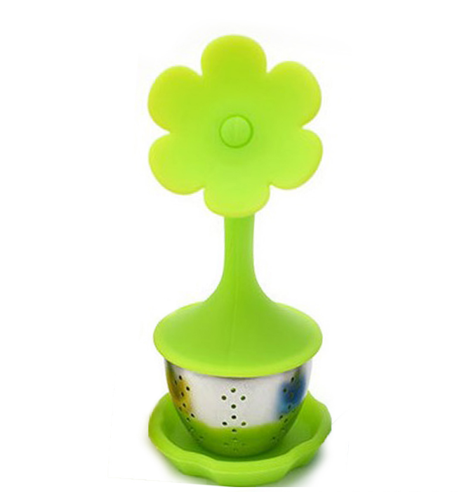 Flower shape silicone Tea Strainer 7