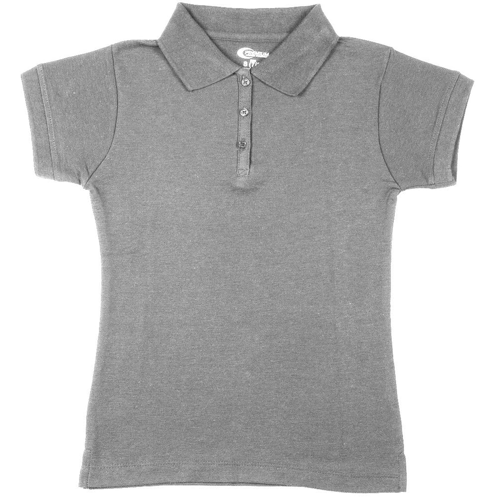 Girls' Polo Shirts - Gray Size 5/6 (XS) 2