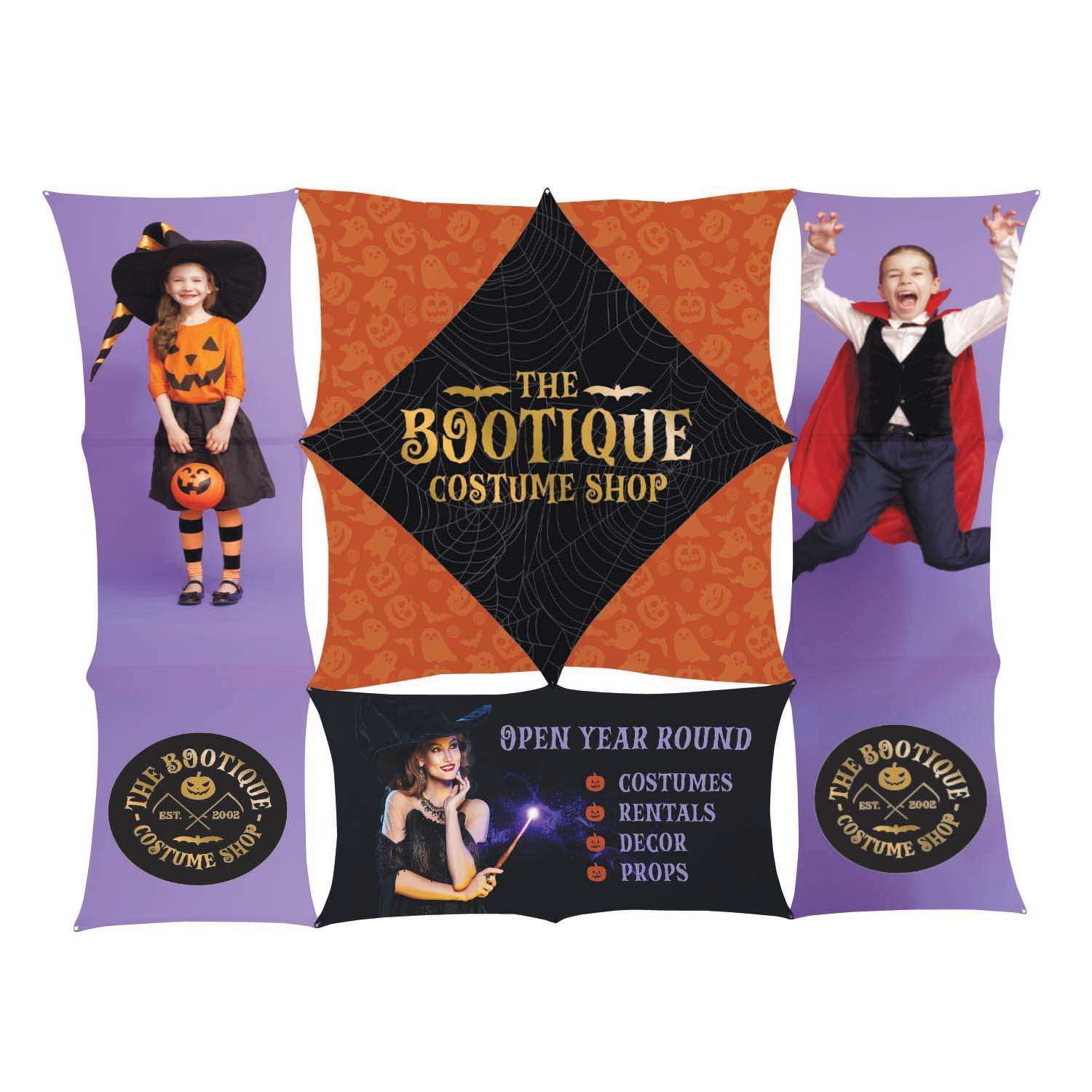 Deluxe GeoMetrix 12-Quad Classic Graphic Panels