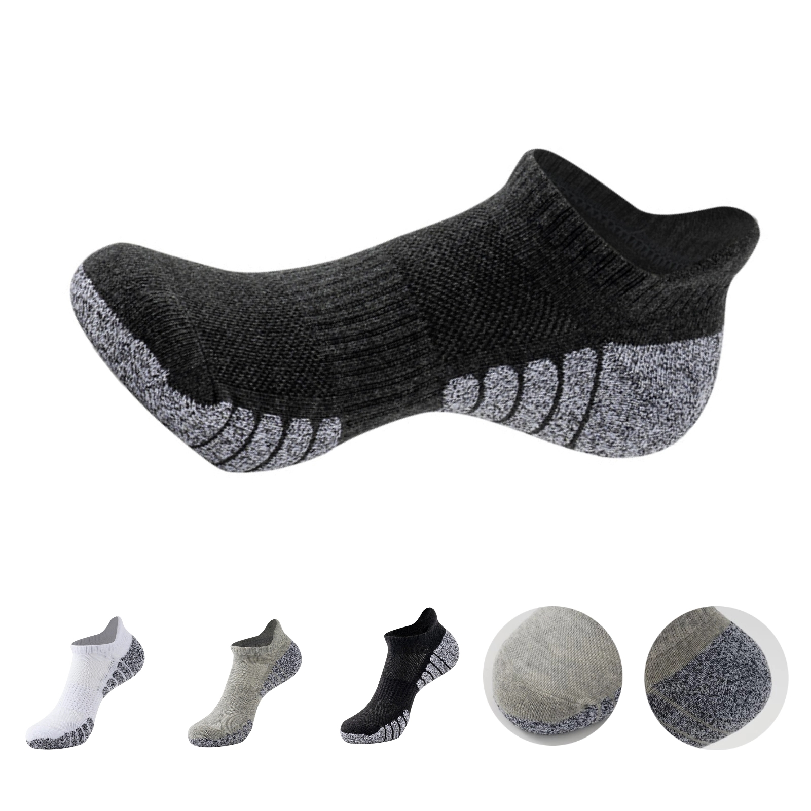 Adult Lightweight Quick Dry Sports Short Cotton Socks 2