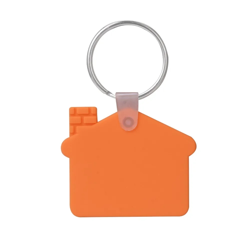 Custom House Shaped Silicone Keychain 11