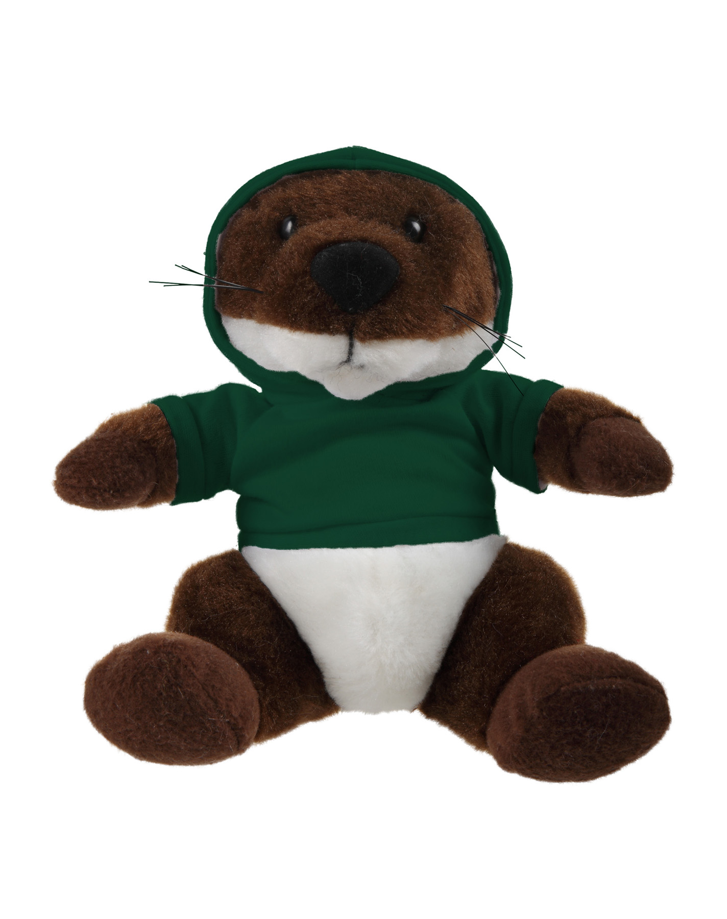 Soft Plush Stuffed Sitting Otter wearing a Hoodie 6