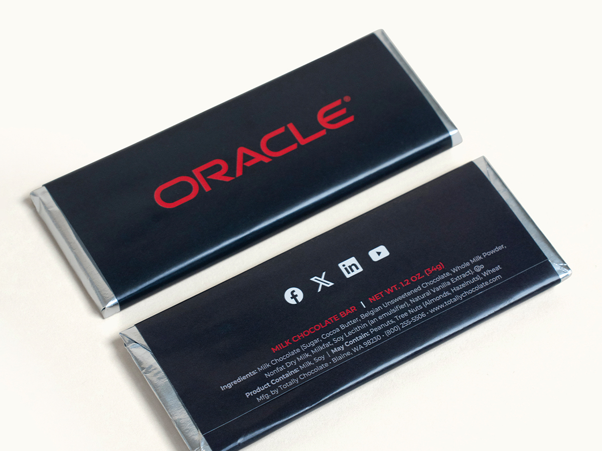 2"x 5" Brand Impact Custom Chocolate Wrapper Bar 4