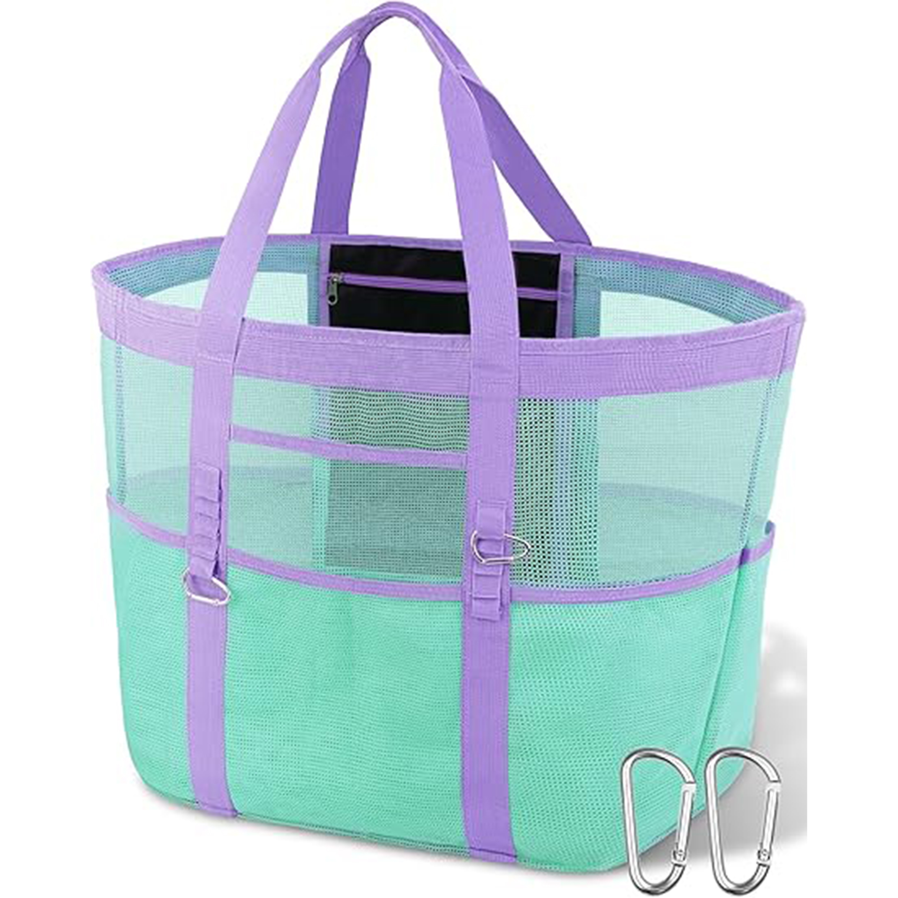 Mesh Large Beach Tote Bag, custom tote bag with logo imprint 5