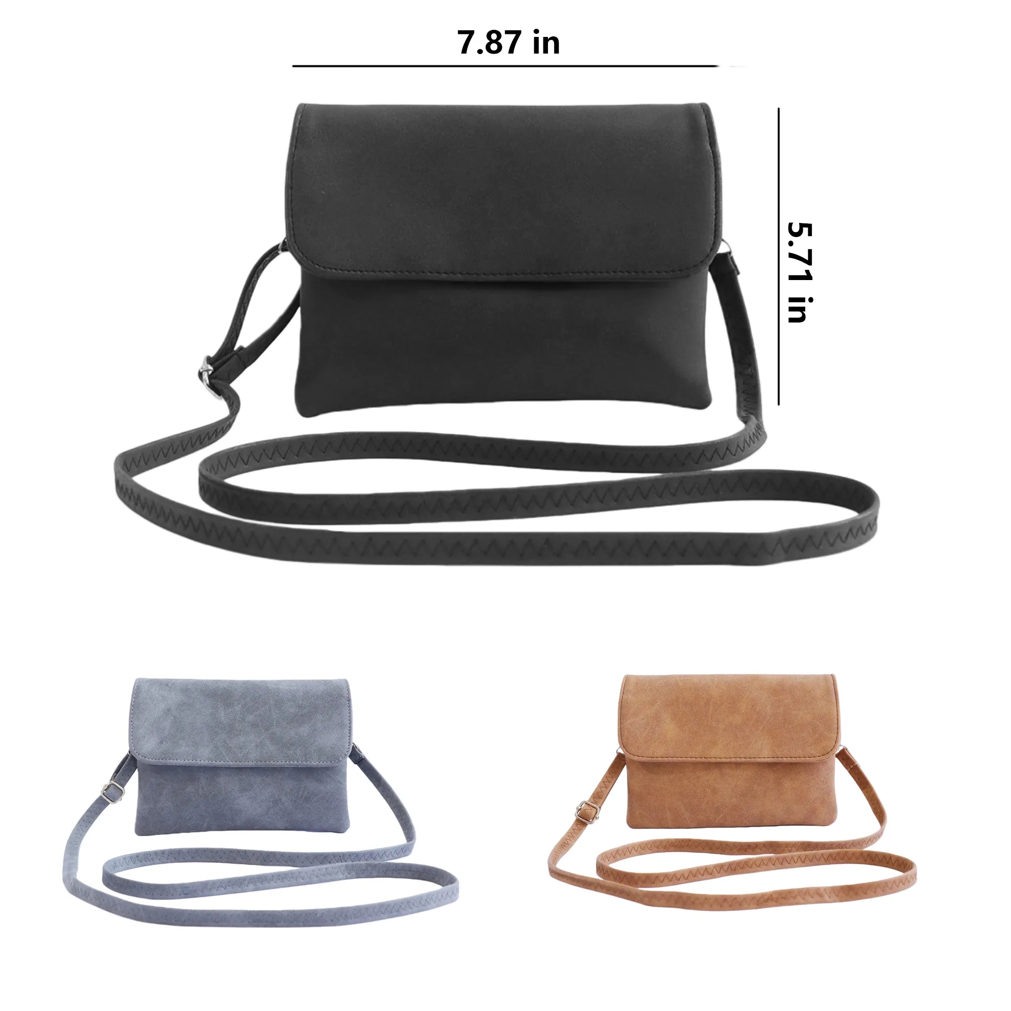 Women's Suede Leather Crossbody Bag 4