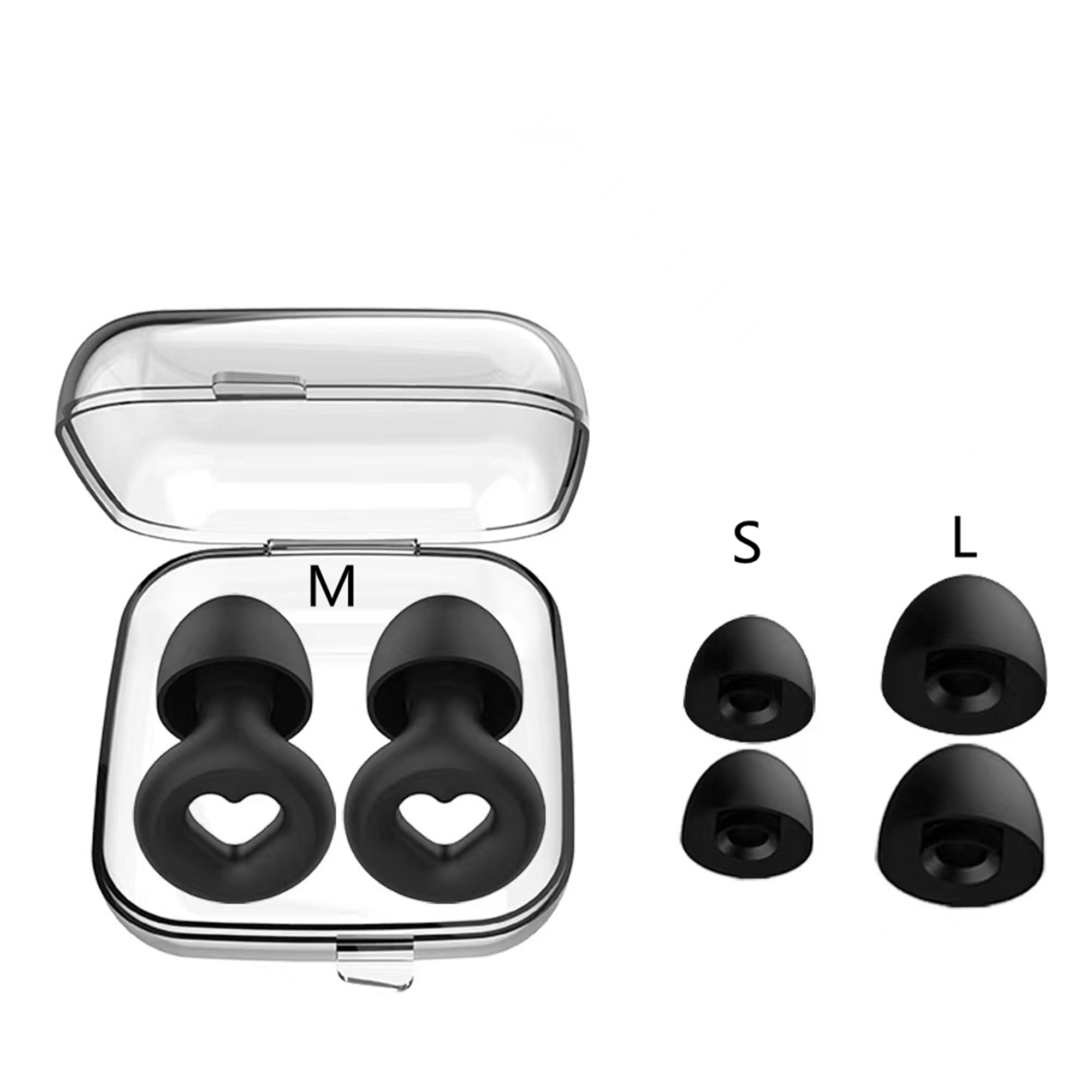 Heart Reusable Silicone Ear Plugs For Noise Reduction 3