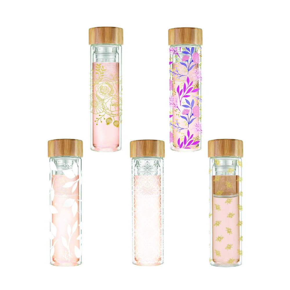 Pinky Up® Blair™ Glass Travel Tea Mug 7