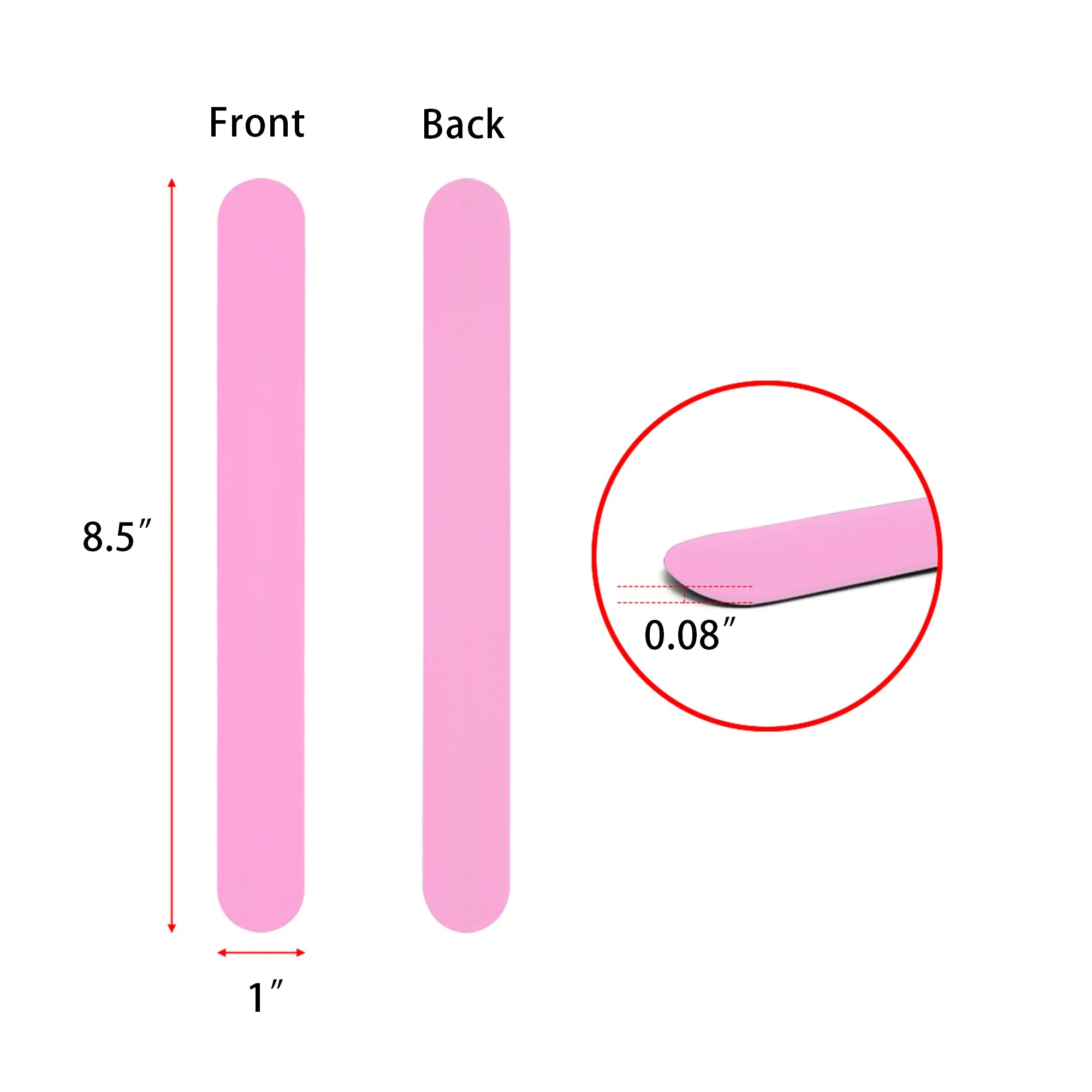 MOQ50 Custom Silicone Slap Bracelets 5