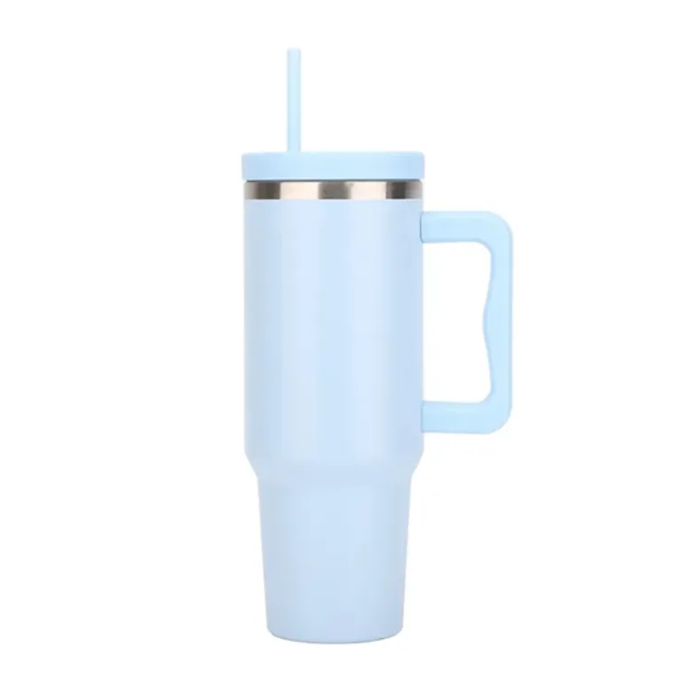 40oz Custom Logo Tumbler with Handle and Straw, Bulk Insulated Stainless Steel Cup 7