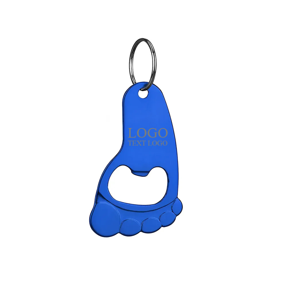 Foot Shaped Bottle Opener Keychain 4