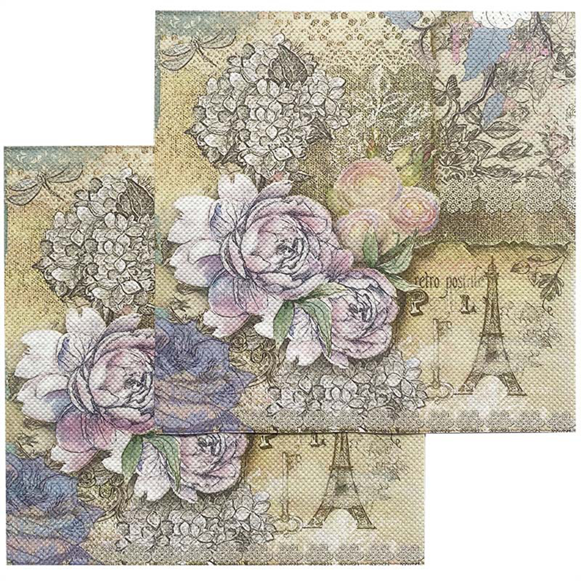 5" x 5" 3-Ply Full Color Beverage Napkins 3