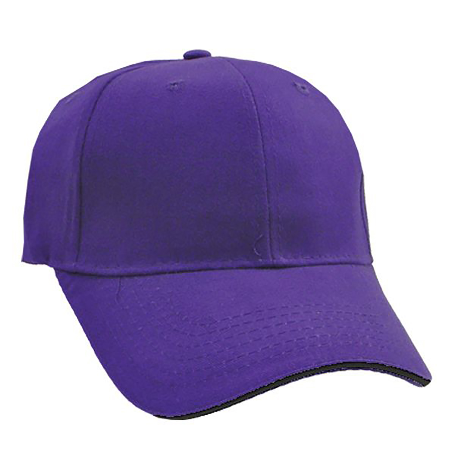 Brushed Cotton Twill Cap w/Sandwich Bill 36