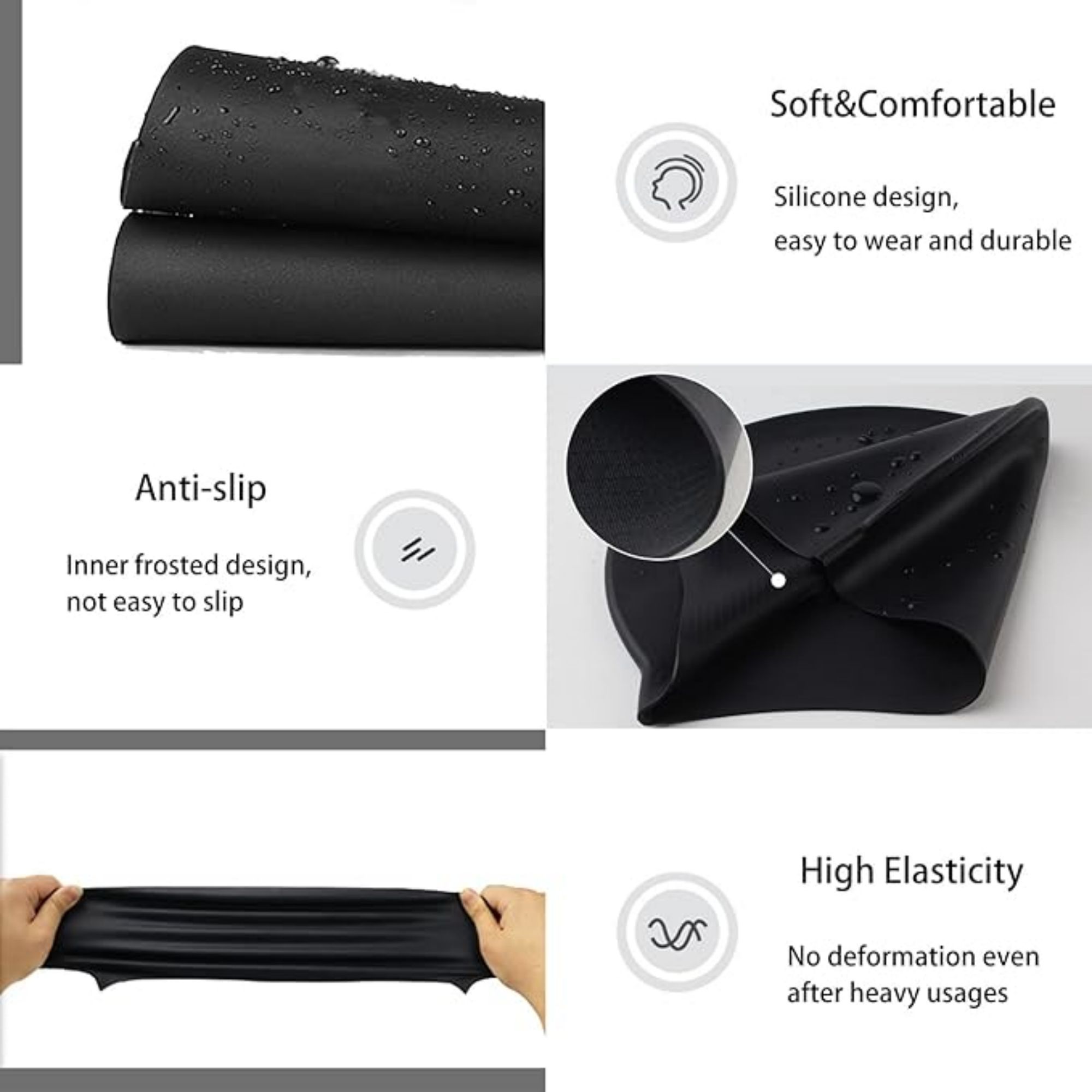 Waterproof Silicone Swimming Cap 3