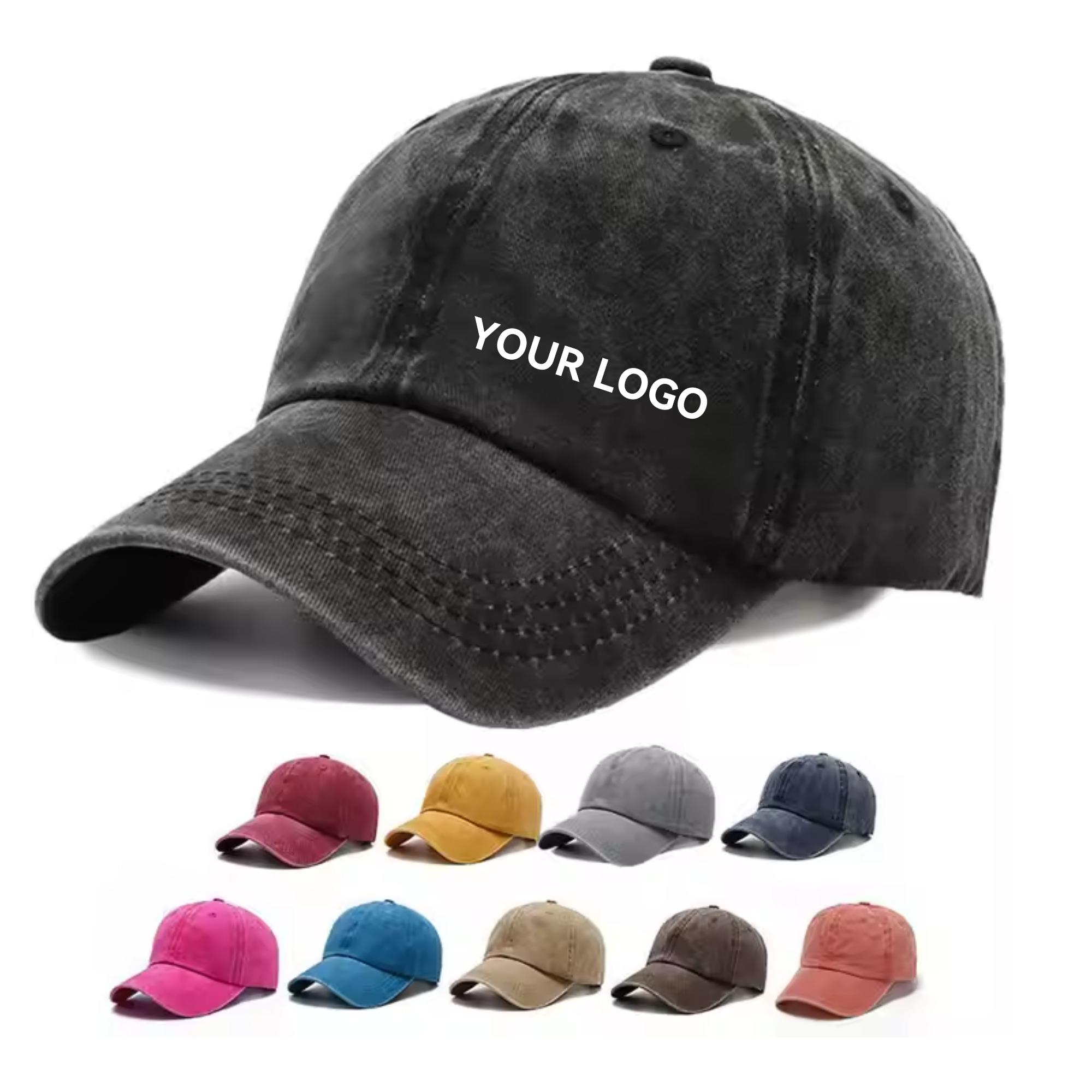 Classic Vintage Washed Cotton Top Hat for Fashion 2