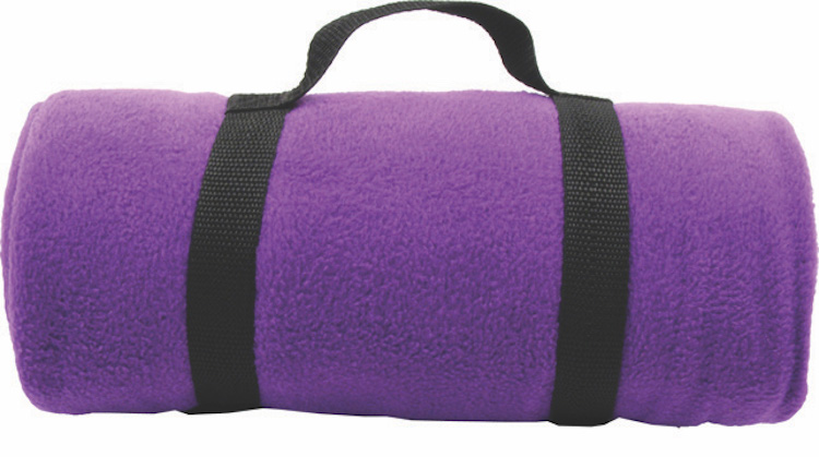 Fleece Blanket w/Nylon Strap 3