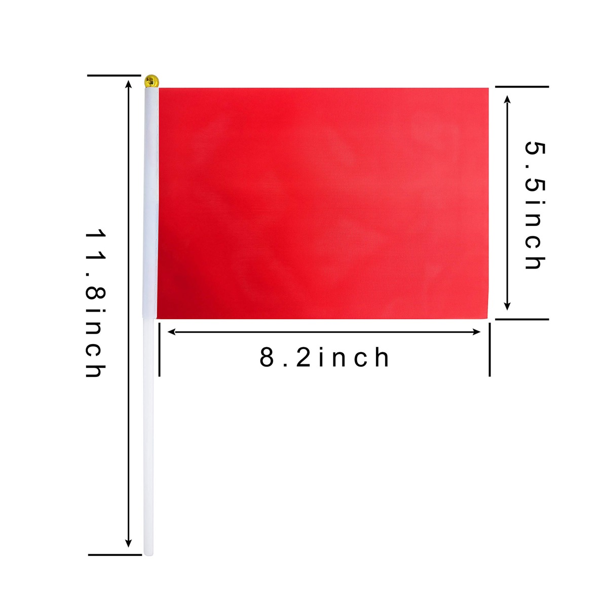 Polyester Square Handheld Flag for Events, Customization, and Celebrations 1