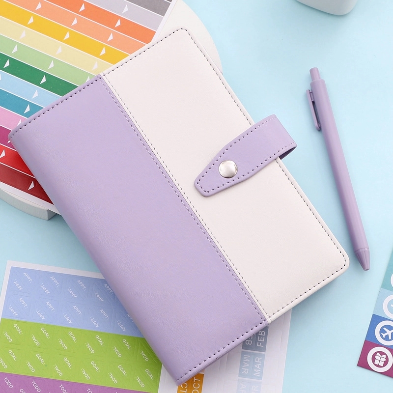 PU Leather A6 Budget Planner Binder Notebook 4