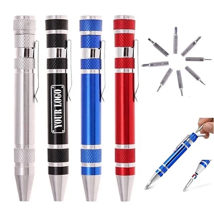 8 In 1 Pocket Aluminum Screwdriver Kit 7