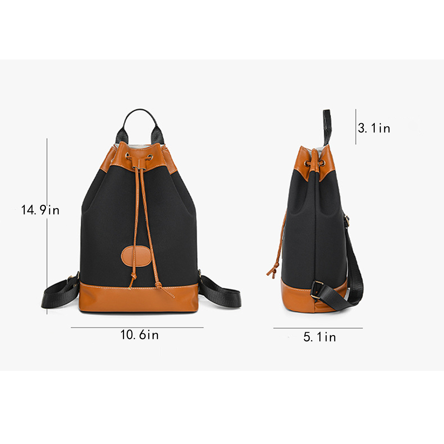 Waterproof Oxford Drawstring Backpack w/ Handle for Travel 10