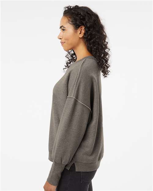 Women's Sueded Fleece Crewneck Sweatshirt - W22712 6