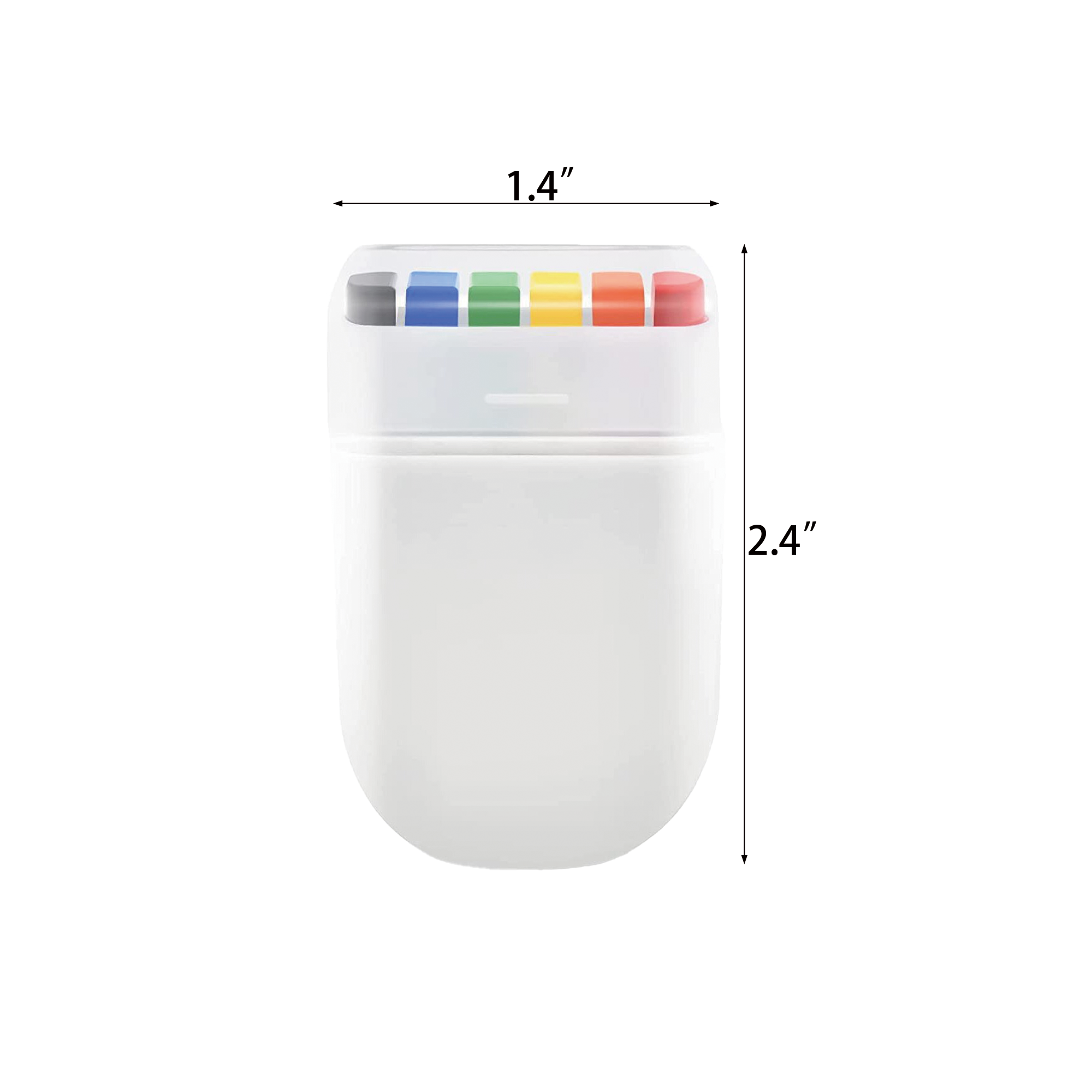 Six Colors Rainbow Fanbrush Face Paint Stick 3