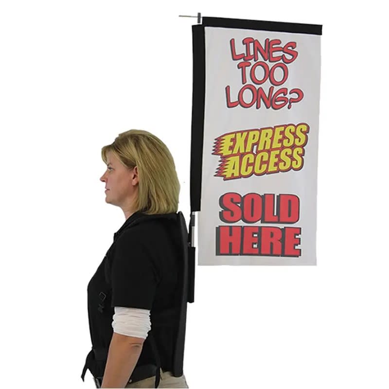 Full Color Backpack Rectangle Flag 4