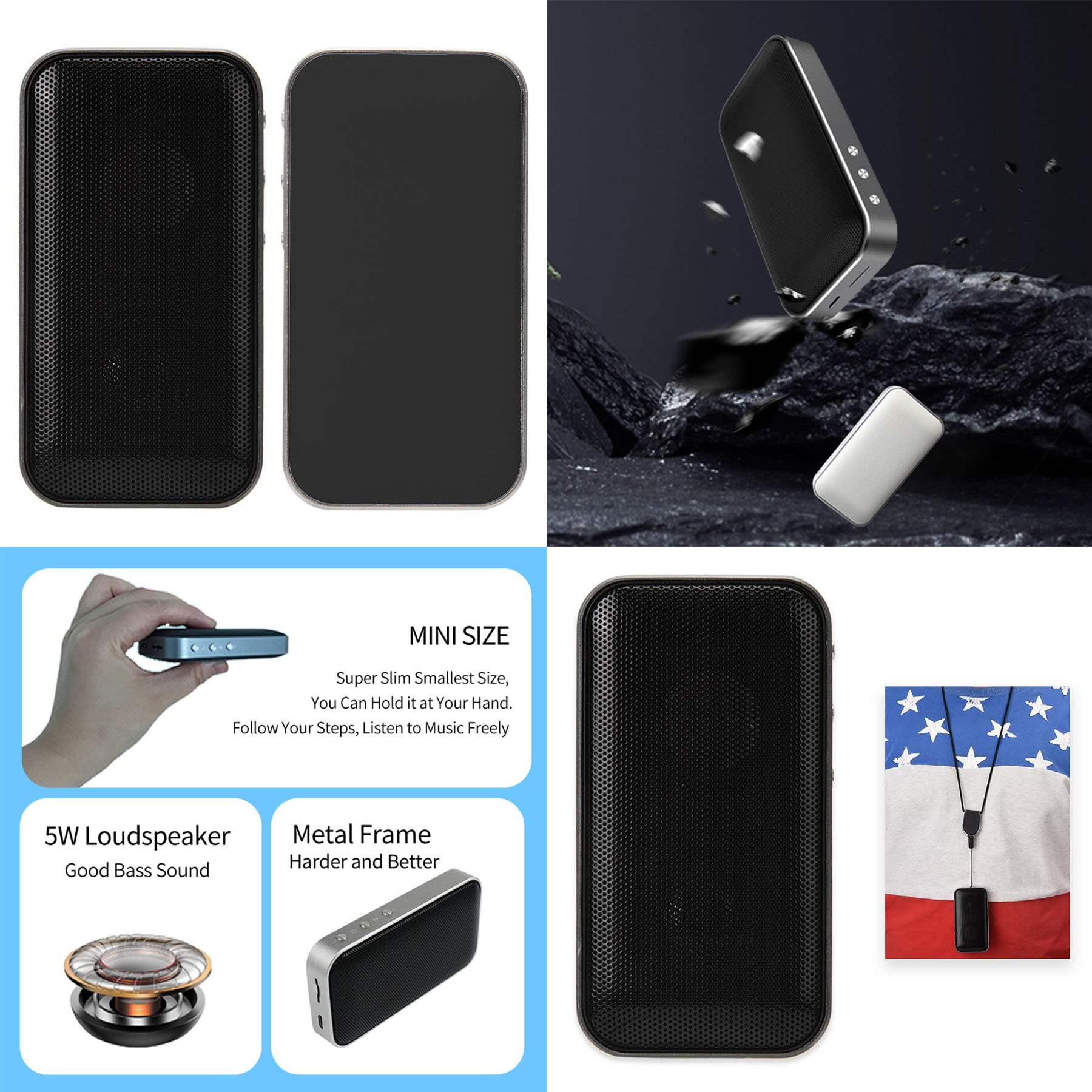 Smart Mini Speaker Shockproof for Home Office 2