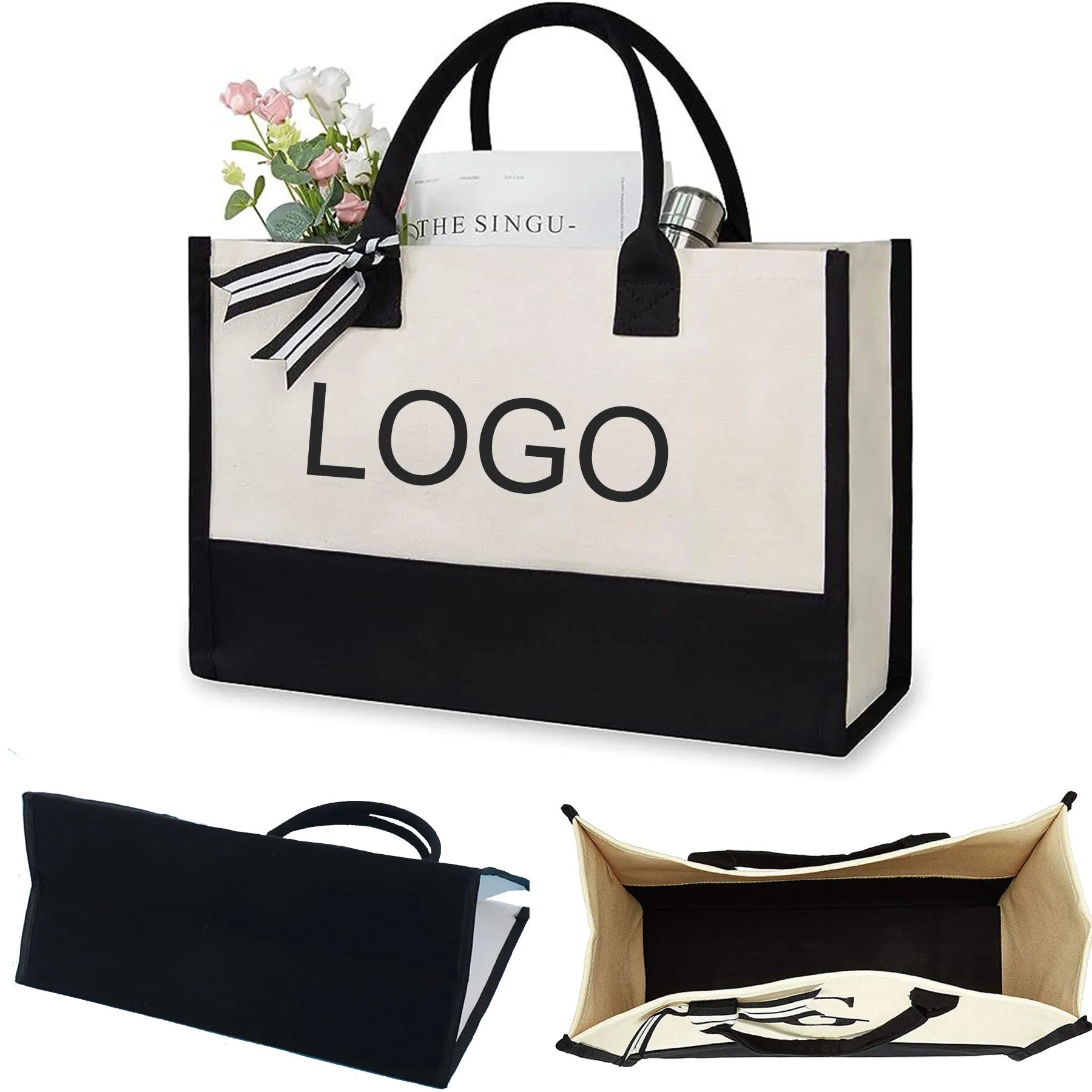Personalized Canvas Tote Present Bag 4