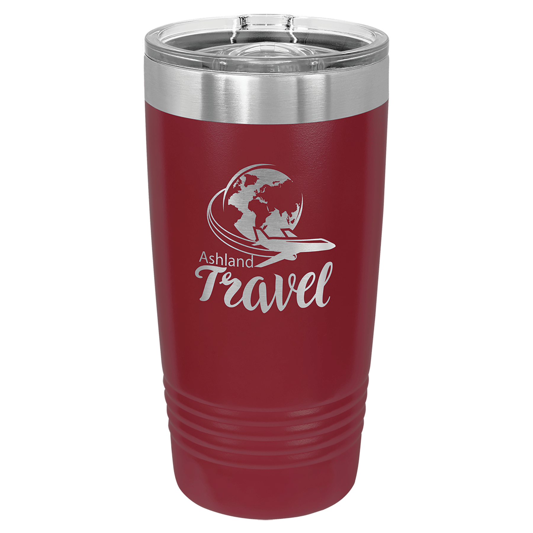 20 oz. Maroon Laser Engraved Polar Camel Ringneck Tumblers w/Slider Lid 2