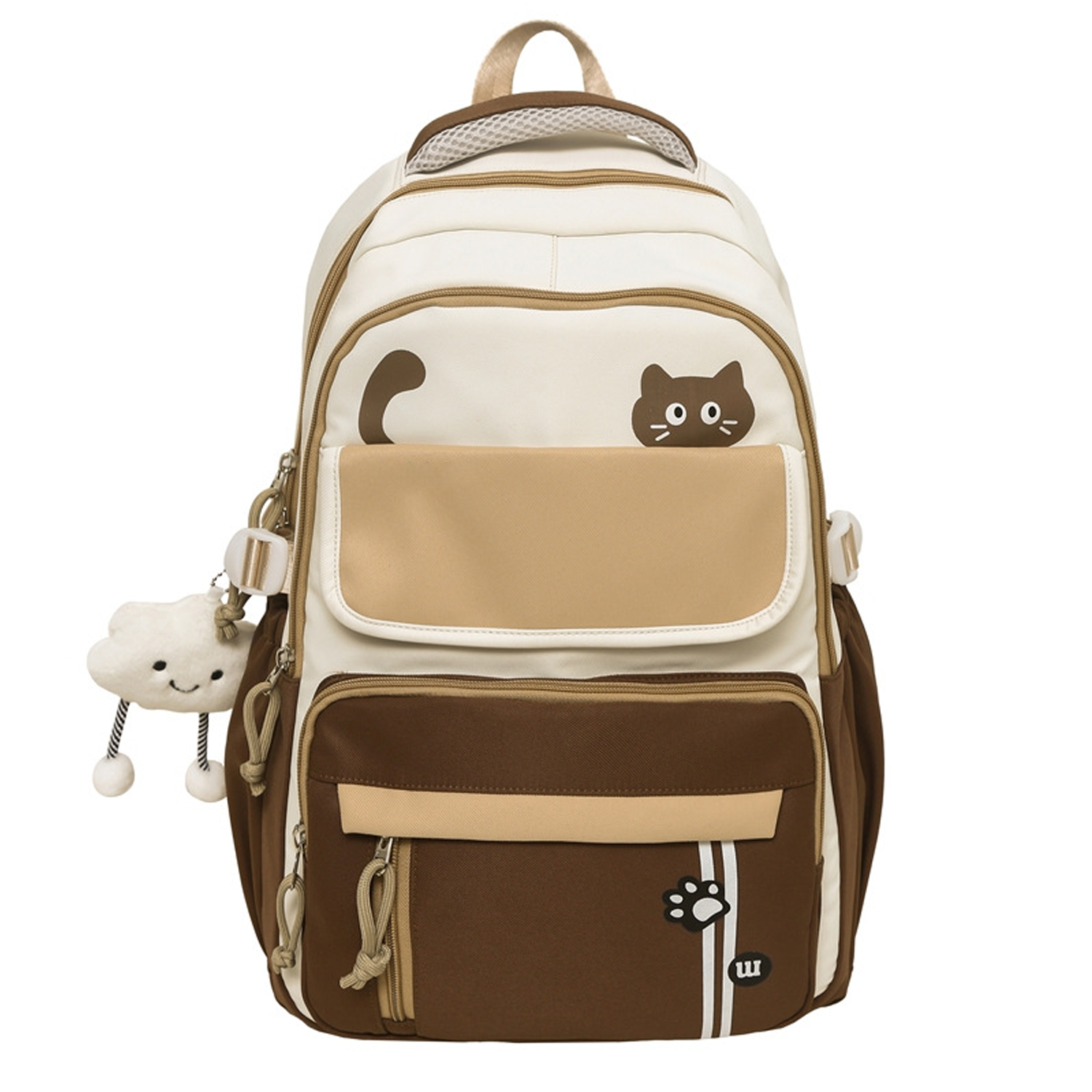 Large Capacity Nylon Backpack w/ Pendant 6
