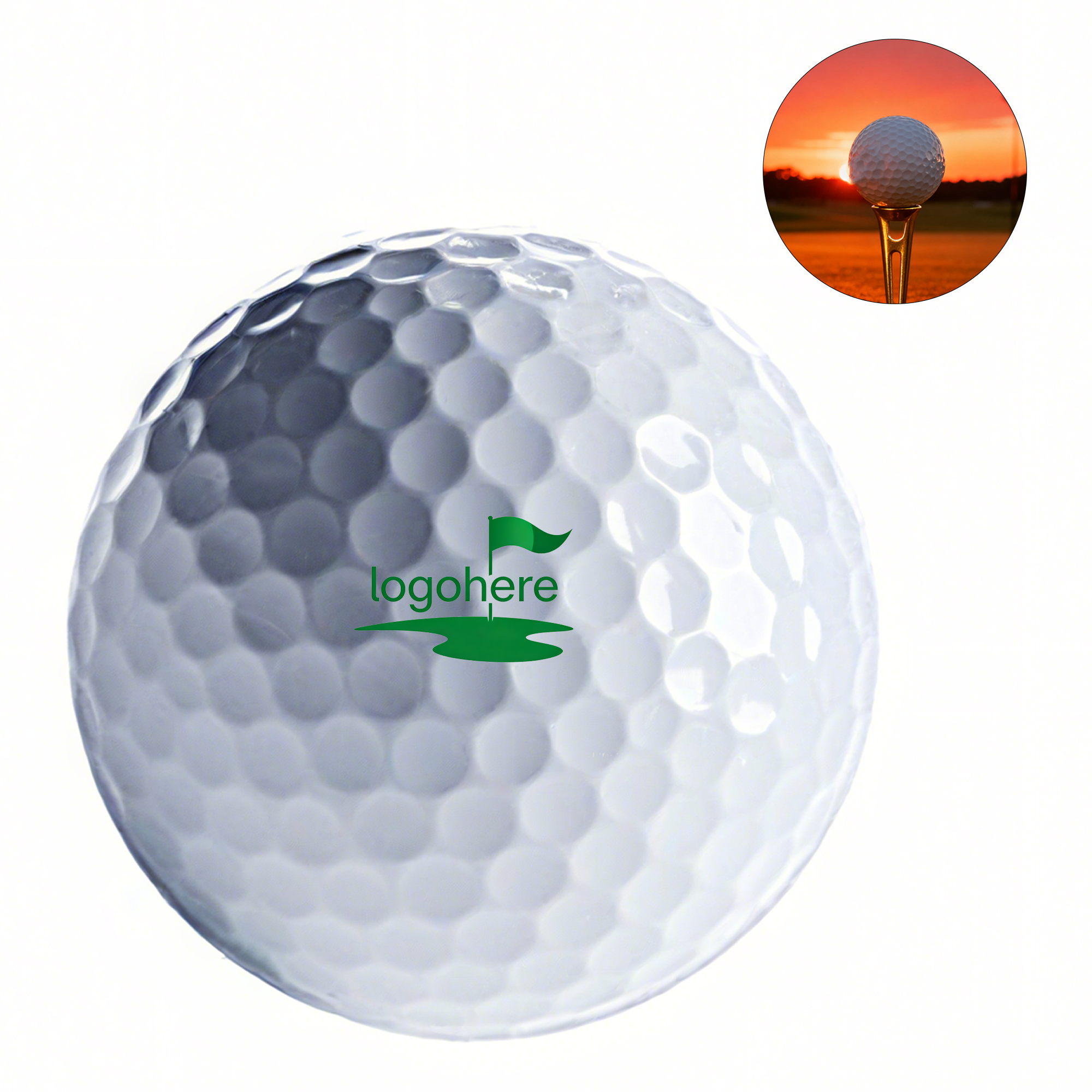 Custom Logo Golf Balls 2 Piece Surlyn Cover 3