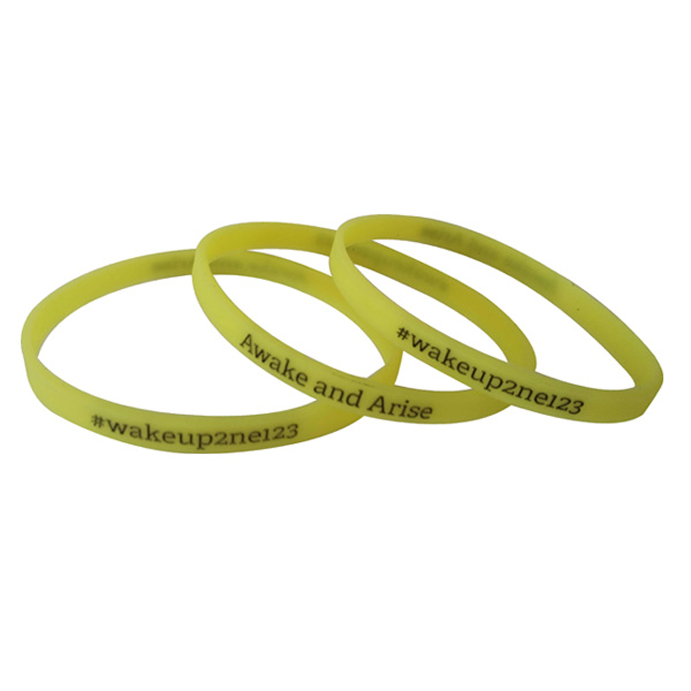 Deboss-Fill Silicone Wristbands 24