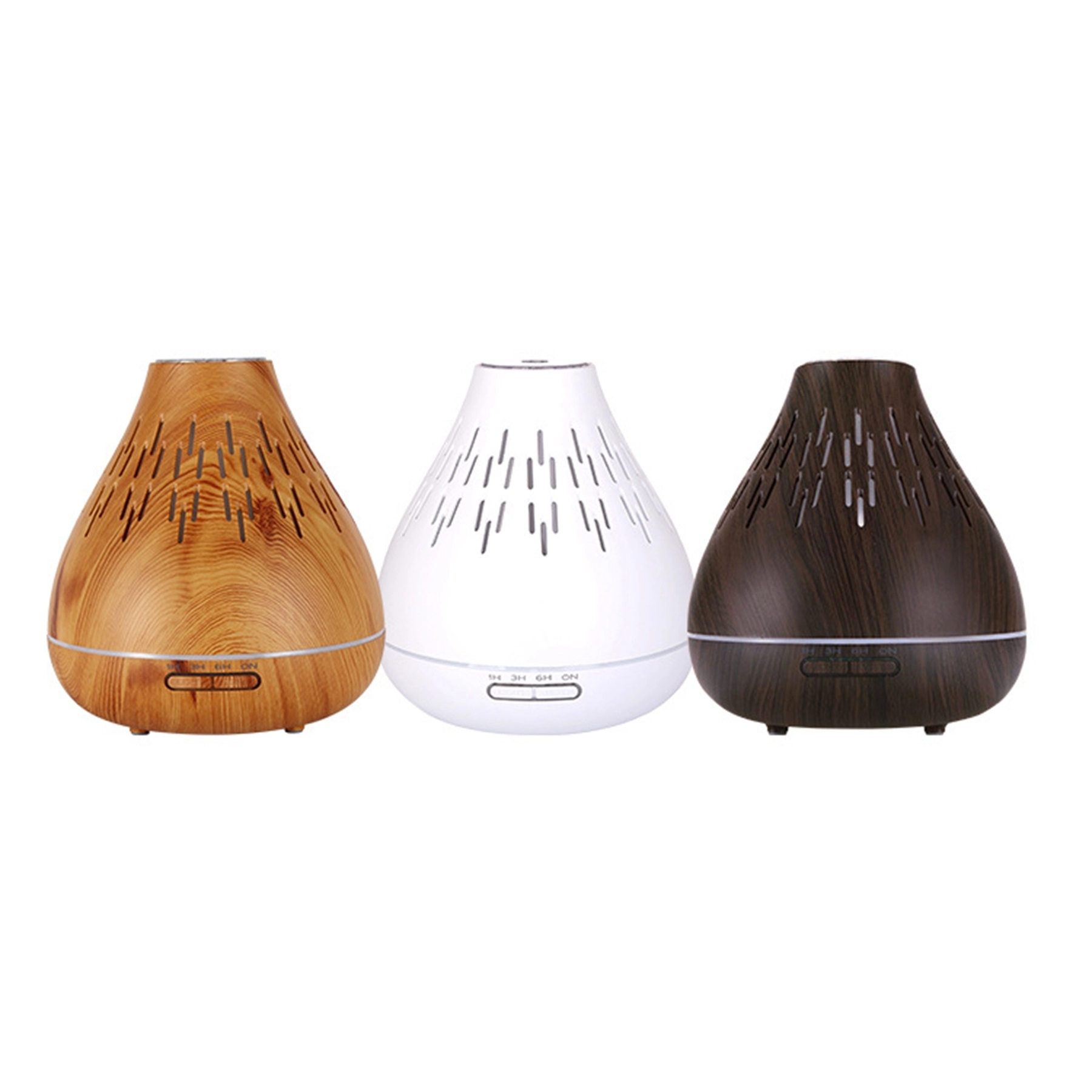 Vase Shape Wood Grain Mini Humidifier 4