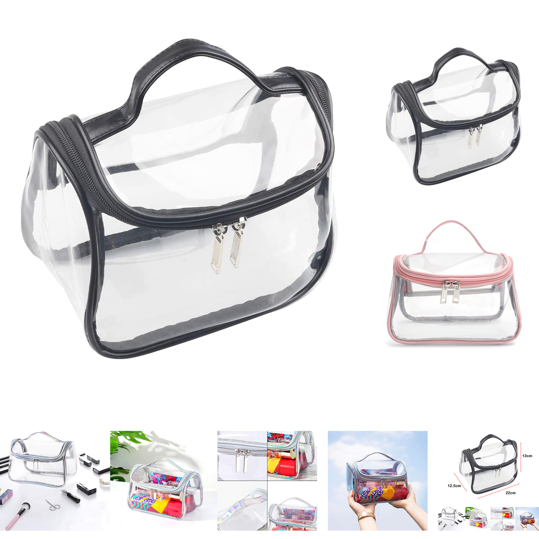 Travel Clear Makeup Bag 1