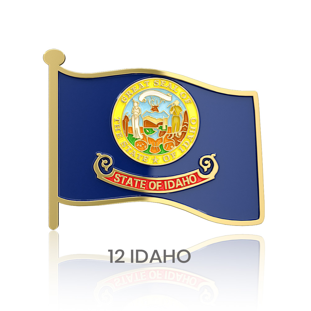 1" Stock Flag Pins 41