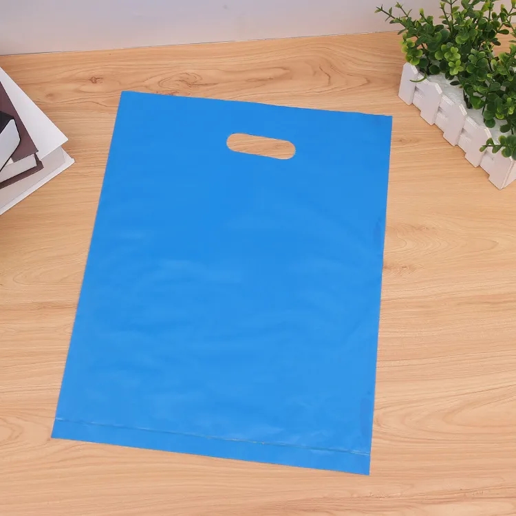 Frosted Plastic Die Cut Bag - Flexo Ink 5