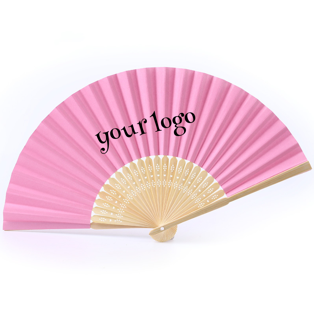 Bamboo Handheld Paper Folded Fans 3