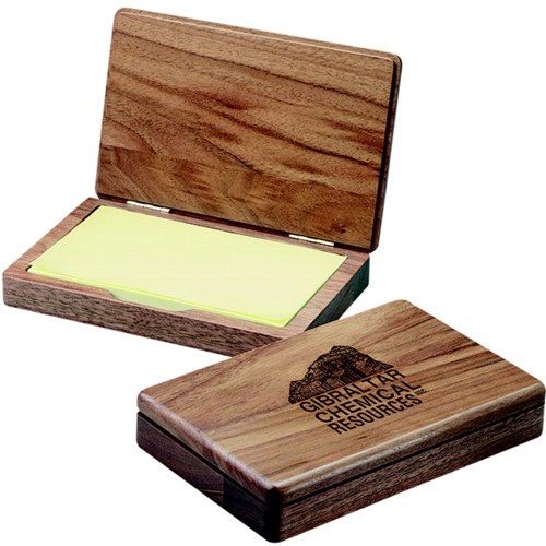 Wood Note Box with Paper, 5 3/4 x 3 3/4 x 1" 5