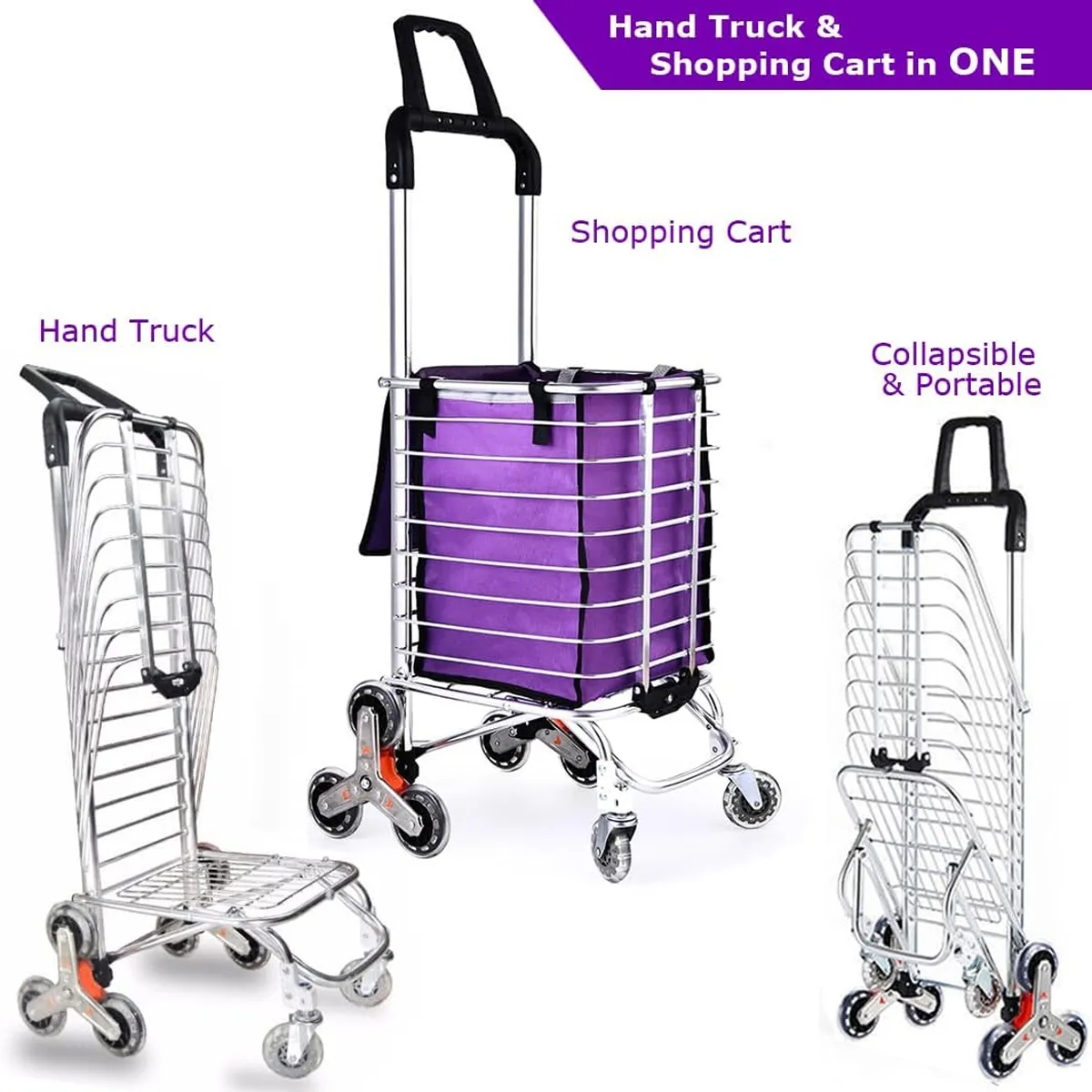 Foldable Shopping Grocery Carts 2