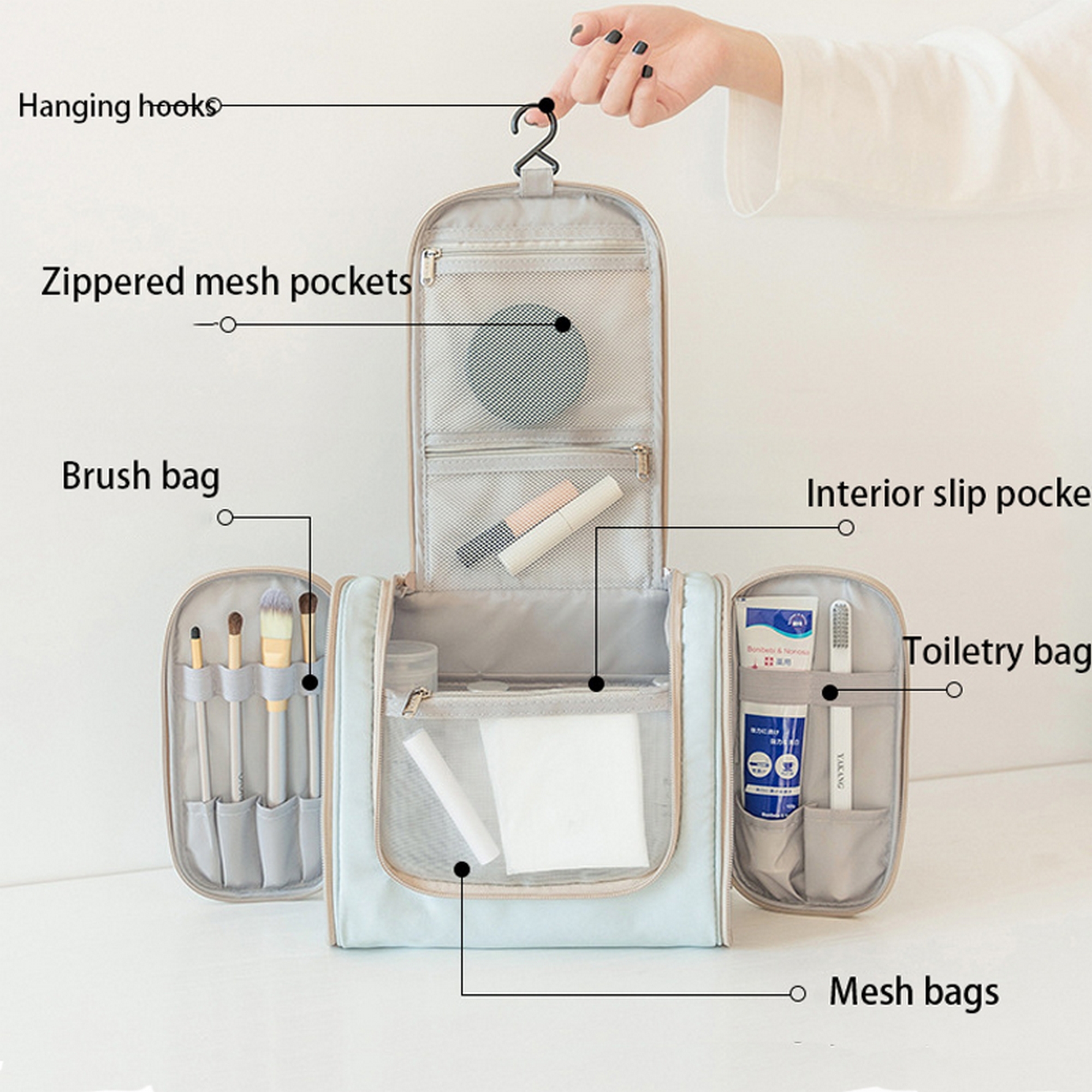 Portable Toiletry And Makeup Storage Bag 4